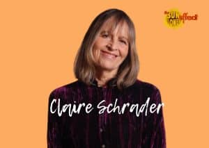 Claire schrader orange baqckground